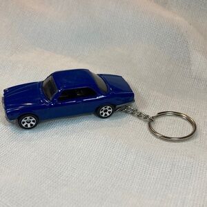 Match Blue Jaguar Toy Car Keychain